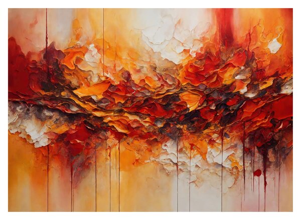 Sklenený obraz - Abstrakcia (70x50 cm)
