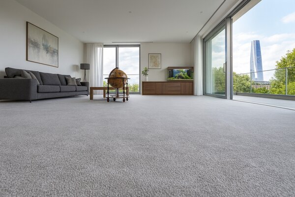Condor Carpets , AKCIA: 60x280 cm Koberec metráž Sicily 373, šíře, šedá, filc, obývacia izba