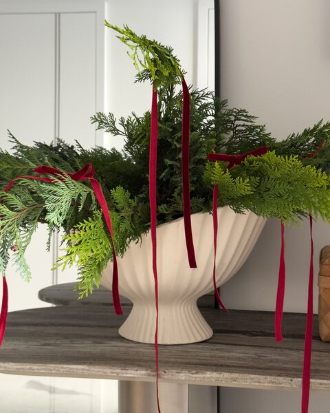 Dekoratívna misa Fountain Centrepiece Off White