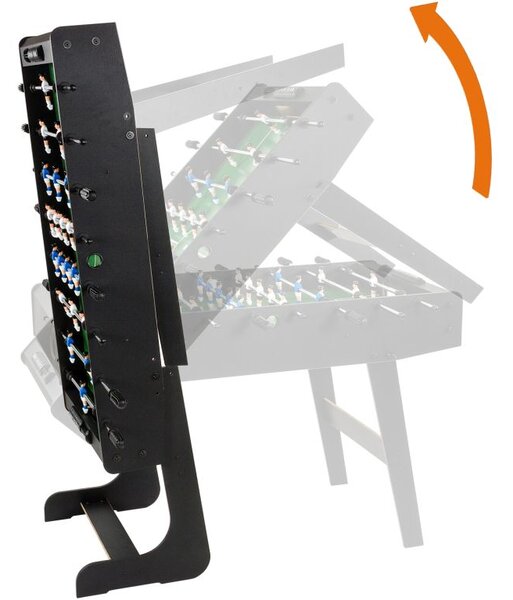 Stolný futbal rozkladací 121 x 101 x 79 cm - čierny