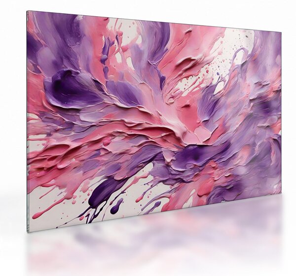 Sklenený obraz - Romantická abstrakcia (70x50 cm)
