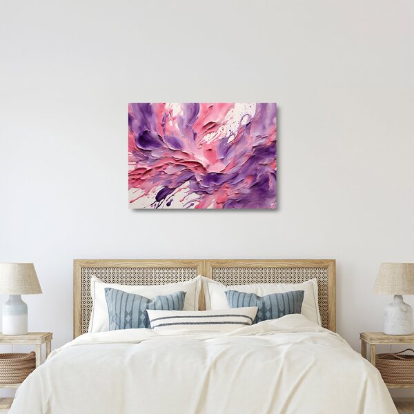 Sklenený obraz - Romantická abstrakcia (70x50 cm)