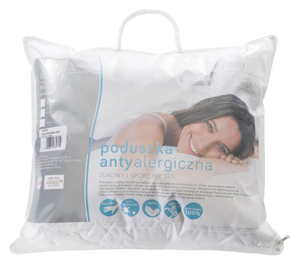 VANKÚŠ SILVER 50X60 CM BIELA