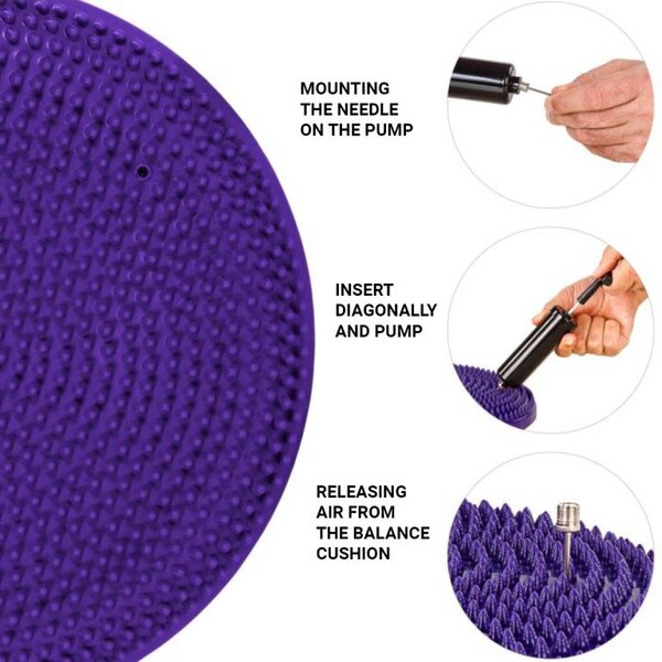 MOVIT Balančný vankúš na sedenie, 38 cm, červený