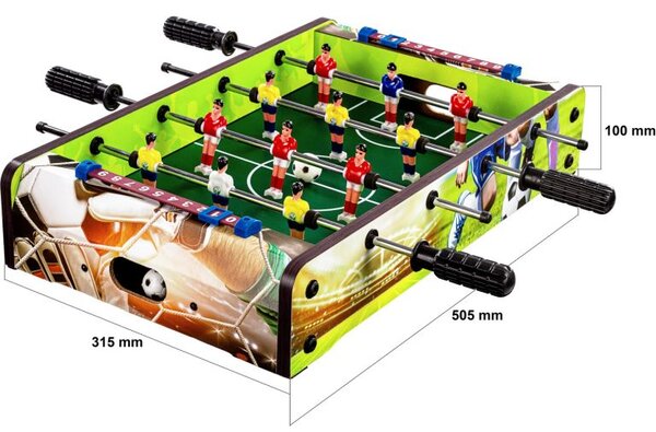 Mini stolný futbal 51 x 31 x 8 cm