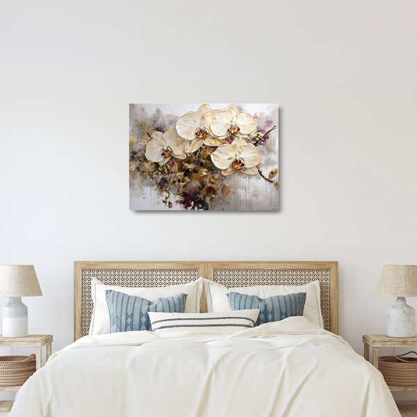 Sklenený obraz - Orchidey (70x50 cm)