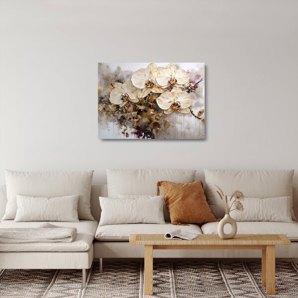 Sklenený obraz - Orchidey (70x50 cm)