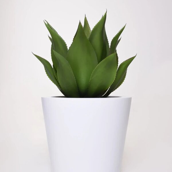 Kvetináč CONICO 35, sklolaminát, výška 35 cm, biela