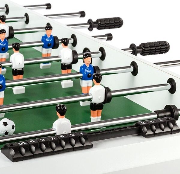 Stolný futbal Glasgow - 121 x 101 x 79 cm, biely