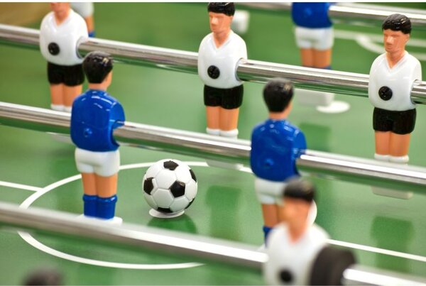Stolný futbal BELFAST 121 x 101 x 79 cm - svetlé drevo