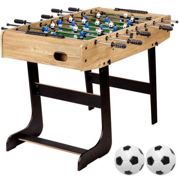Stolný futbal BELFAST 121 x 101 x 79 cm - svetlé drevo