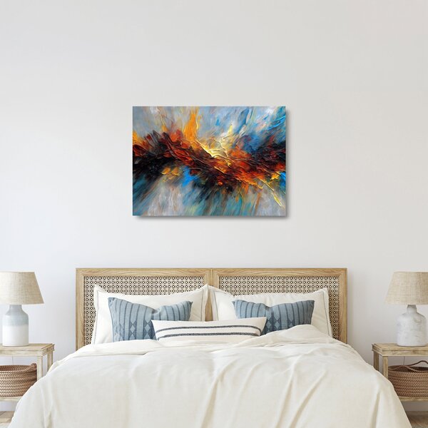 Sklenený obraz - Farebná textúra (70x50 cm)