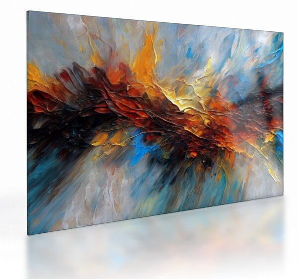 Sklenený obraz - Farebná textúra (70x50 cm)