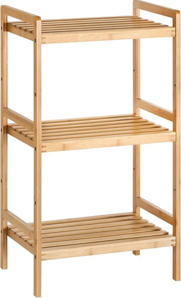 SONGMICS Kúpeľňový regál Lensa bambusový
