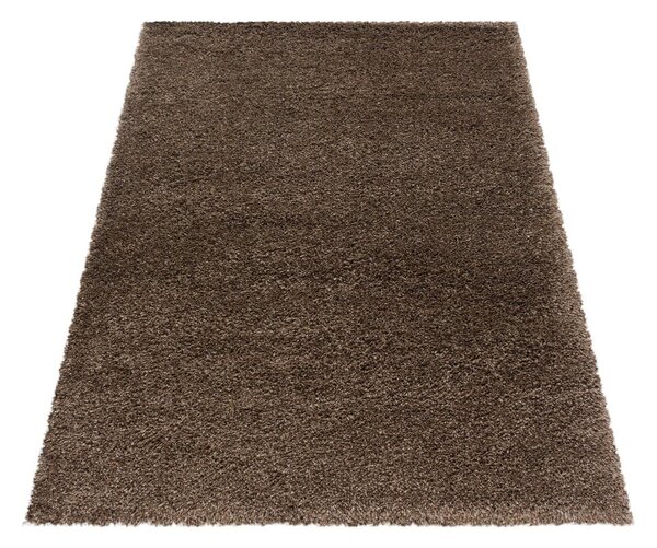 Tmavohnedý koberec 80x150 cm Fluffy – Ayyildiz Carpets