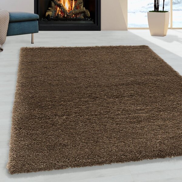 Tmavohnedý koberec 80x150 cm Fluffy – Ayyildiz Carpets