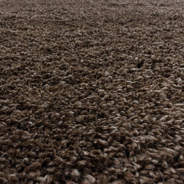 Tmavohnedý koberec 80x150 cm Fluffy – Ayyildiz Carpets