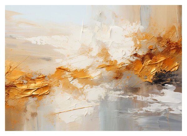 Sklenený obraz - Zlatá textúra (70x50 cm)