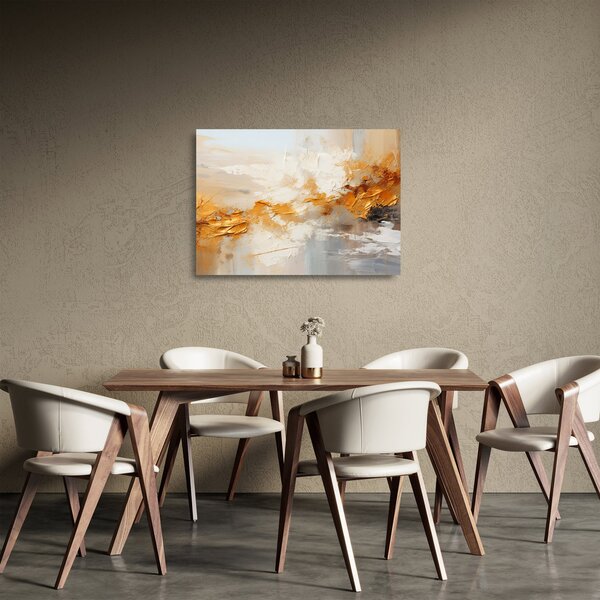 Sklenený obraz - Zlatá textúra (70x50 cm)