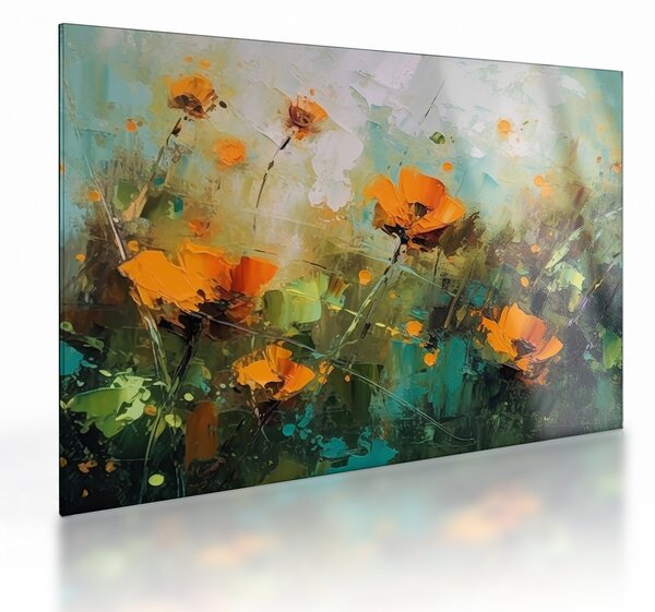 Sklenený obraz - Kvitne (70x50 cm)