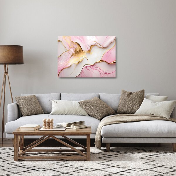Sklenený obraz - Mramorový design (70x50 cm)