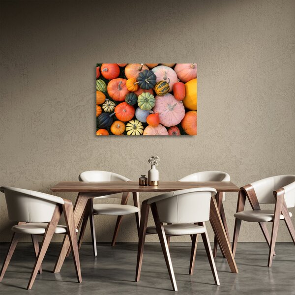 Sklenený obraz - Tekvica (70x50 cm)