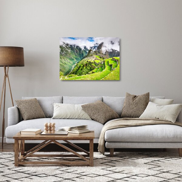 Sklenený obraz - Machu Picchu (70x50 cm)