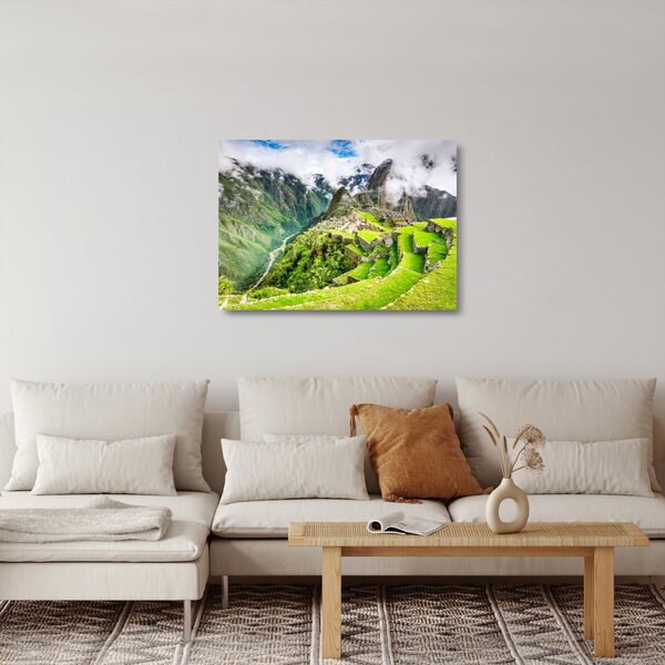 Sklenený obraz - Machu Picchu (70x50 cm)
