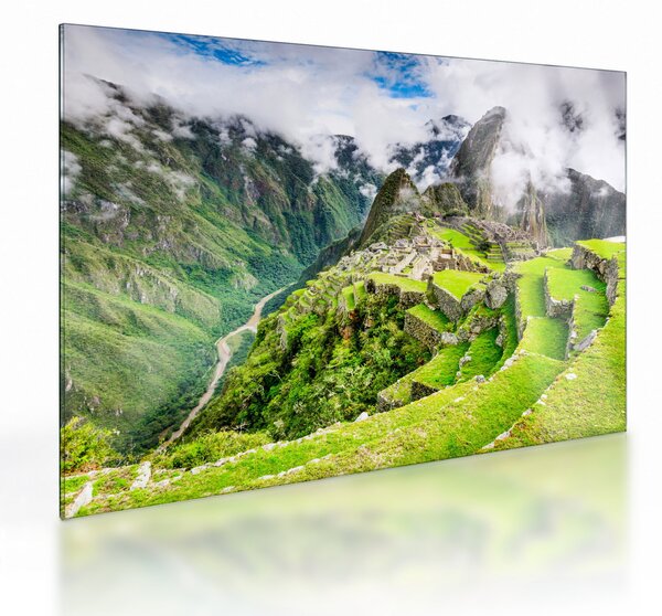 Sklenený obraz - Machu Picchu (70x50 cm)