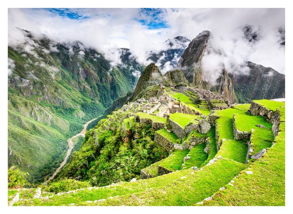 Sklenený obraz - Machu Picchu (70x50 cm)