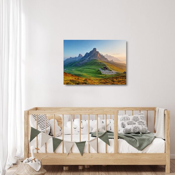Sklenený obraz - Dolomity (70x50 cm)