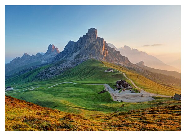 Sklenený obraz - Dolomity (70x50 cm)