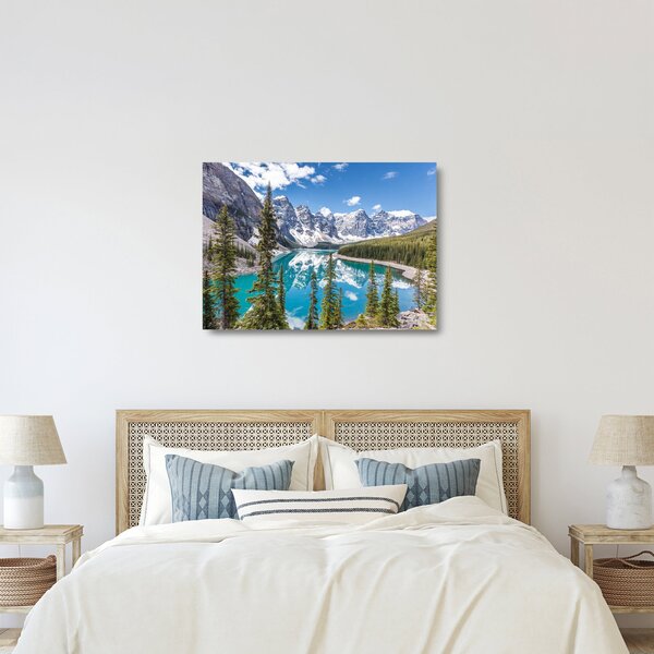 Sklenený obraz - Národný park Banff (70x50 cm)