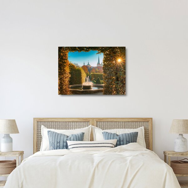 Sklenený obraz - Valdštejnský palác (70x50 cm)