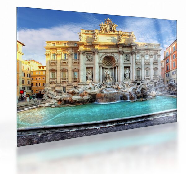 Sklenený obraz - Fontána di Trevi (70x50 cm)