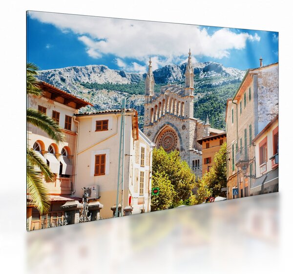 Sklenený obraz - Sóller, Mallorca (70x50 cm)