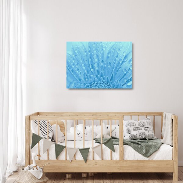 Sklenený obraz - Makro záber kvetu (70x50 cm)