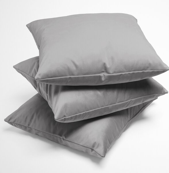 Biante Zamatová obliečka na vankúš Velvet Prémium SVP-039 Sivá 30 x 50 cm