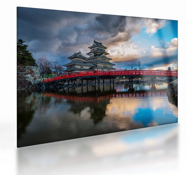 Sklenený obraz - Japonsko (70x50 cm)