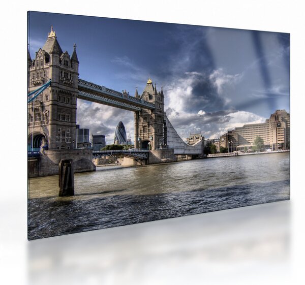 Sklenený obraz - Tower Bridge v Londýne (70x50 cm)