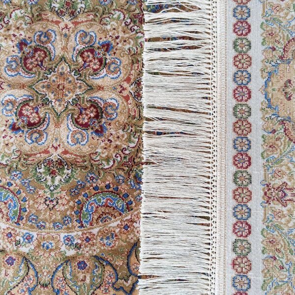 DY Hodvábny exkluzívny koberec Qum Silk 03 - krémová Rozmer: 150x230 cm