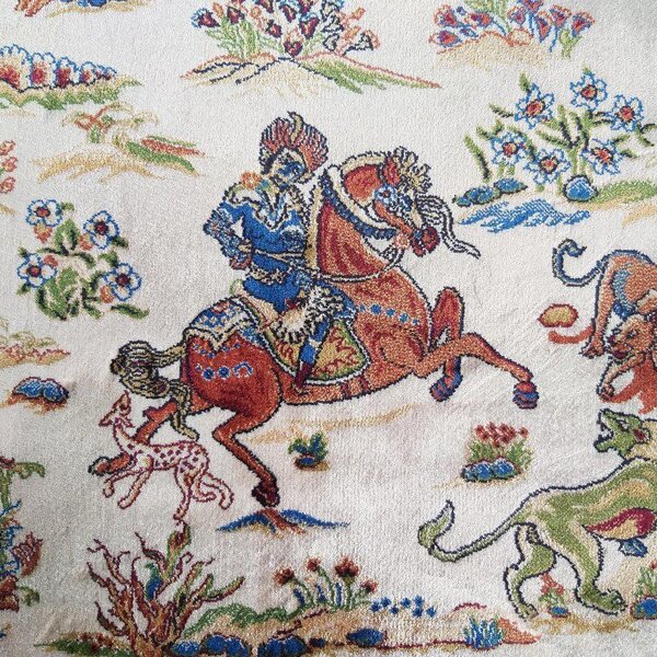 DY Hodvábny exkluzívny koberec Qum Silk 10 - krémová Rozmer: 160x230 cm