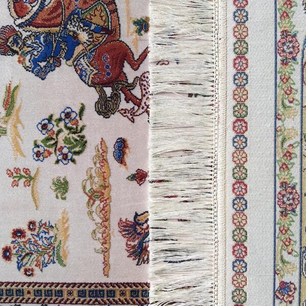 DY Hodvábny exkluzívny koberec Qum Silk 10 - krémová Rozmer: 160x230 cm
