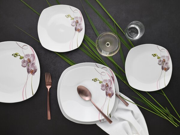 JEDÁLENSKÝ SERVIS Square Orchidee 18-dielne Creatable - Online Only bytové doplnky, Online Only