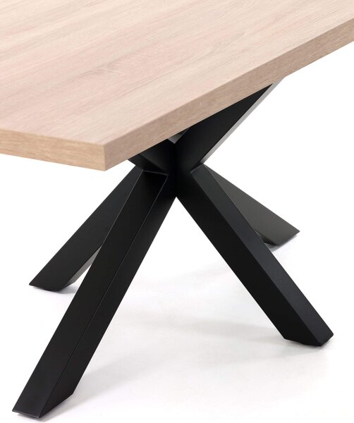 MUZZA JEDÁLENSKÝ STÔL ARYA TABLE 160 X 100 cm ČIERNY, PRÍRODNÝ