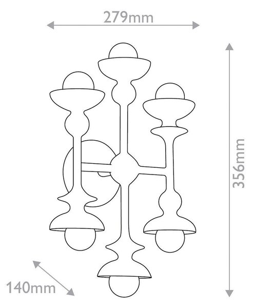 NÁSTENNÉ SVIETIDLO, 35,6/27,9/14 cm Elstead Lighting - Online Only bytové doplnky, Online Only