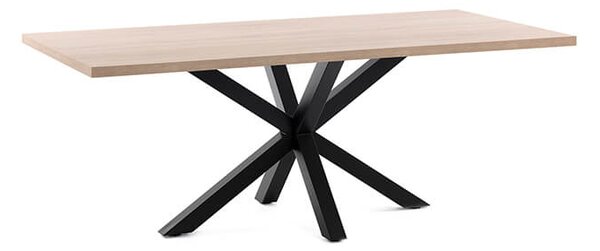MUZZA JEDÁLENSKÝ STÔL ARYA TABLE 160 X 100 cm ČIERNY, PRÍRODNÝ