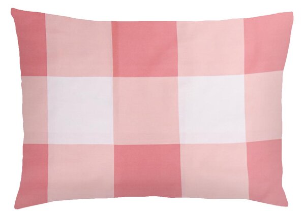 XPOSE® Bavlnená obliečka na vankúš KÁRO - staroružová 50x70 cm