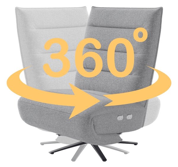 RELAXAČNÉ KRESLO, textil, antracitová Sit & More - Online Only obývacie izby, Online Only