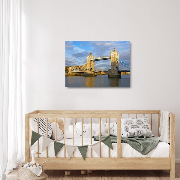 Sklenený obraz - Tower Bridge (70x50 cm)